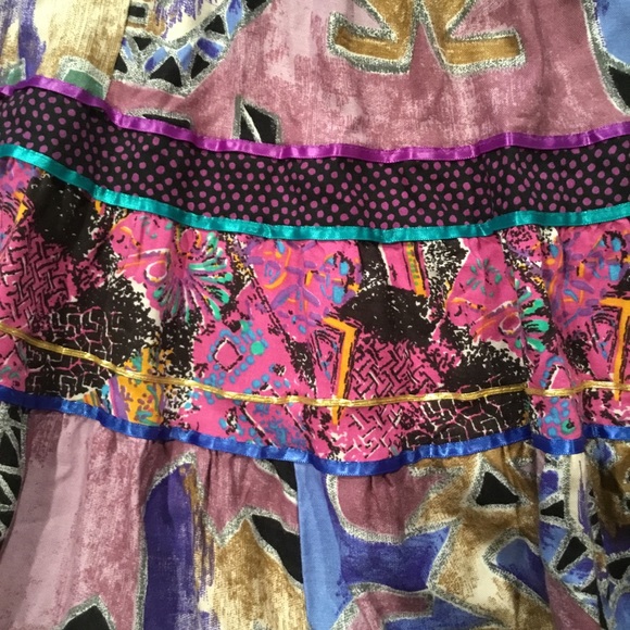 Vintage Carefree Fashions colorful skirt - Picture 6 of 12
